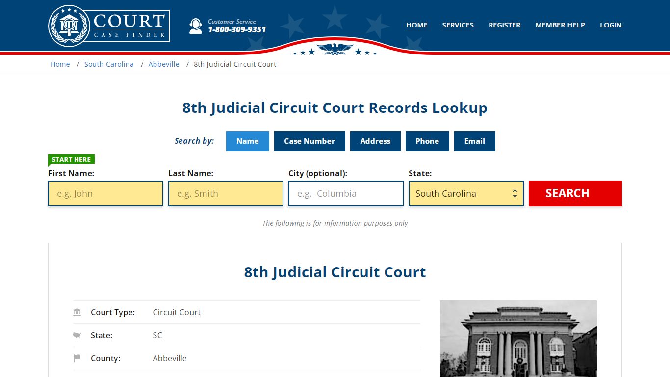 8th Judicial Circuit Court Records | Abbeville, Abbeville County, SC ...