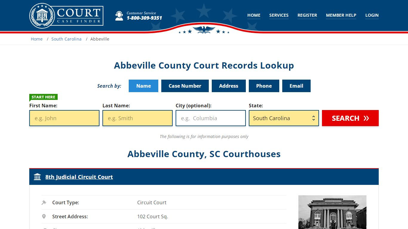 Abbeville County Court Records | SC Case Lookup